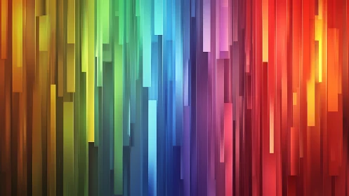 Radiant vertical rainbow bars in a cozy abstract glow.