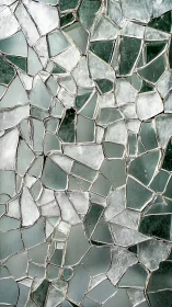 Fractured translucent glass tessellation with irregular shards