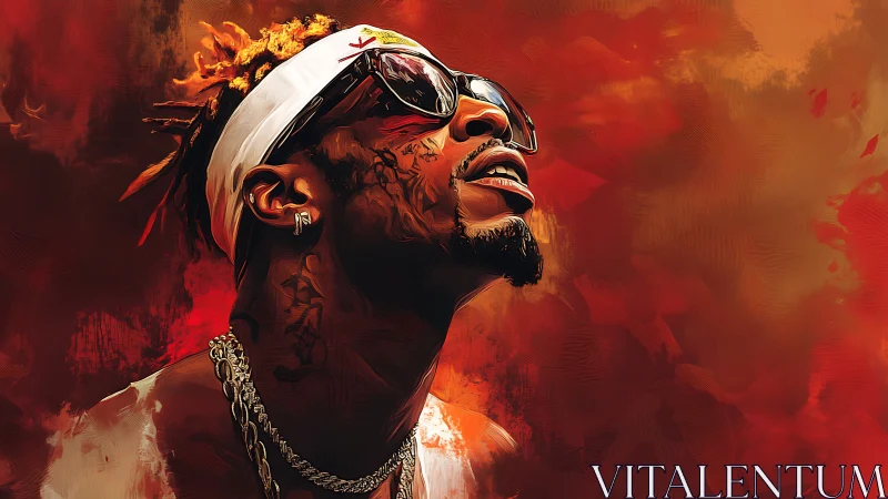 Sunlit swagger climbs through crimson clouds of sound