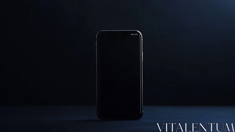 Contemporary Smartphone Rendered in Volumetric Lighting and Deep Shadow.