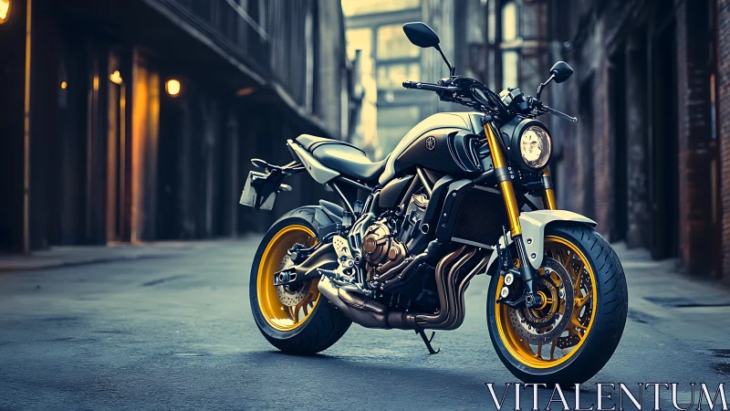 Streetfighter motorcycle rendered in cinematic digital lighting