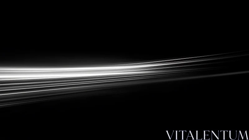 Minimalist horizontal white light streaks on black background.