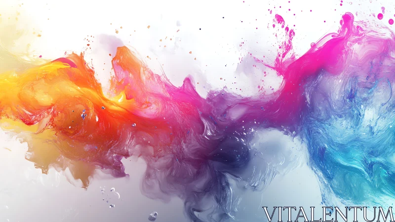 Chromatic fluid vortex with dynamic magenta cyan fusion.