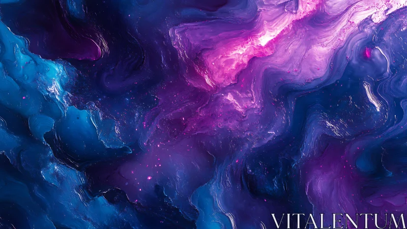 Nebular fluid dynamics rendered as high-saturation cosmic vortices