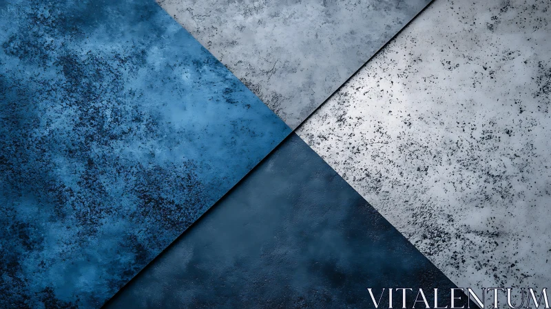 Calm blue textures crossing in soft, misty geometric layers.