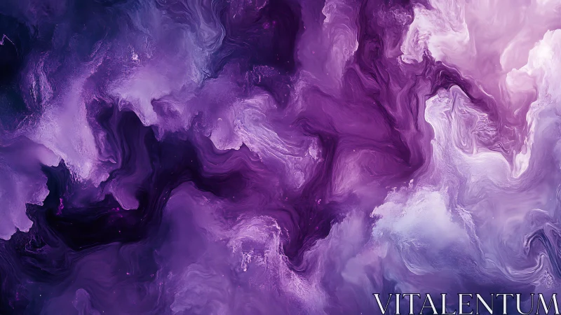 Nebulous violet tides swirl through a dreamlit cosmic veil.