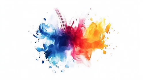 Color storms collide midair and ignite a vibrant cosmos