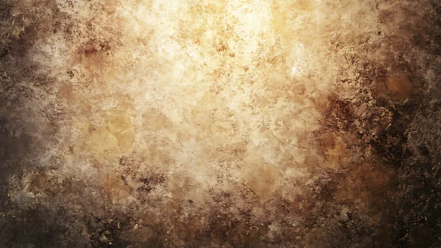 Textured grunge wall background with warm golden patina.