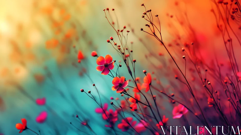 Wildflower Dreams in Sunset Glow.