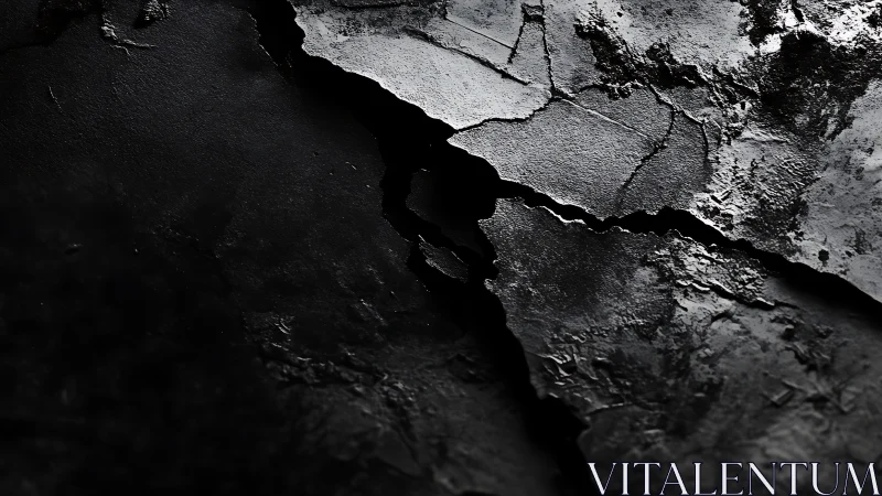 Cracked obsidian plains whisper along a diagonal fracture