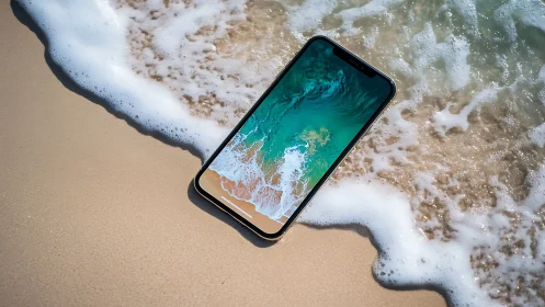 Tidal smartphone daydream blurs line between screen and shore.