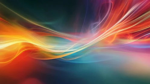 Prismatic Currents Dancing Across a Dreamlit Horizon.