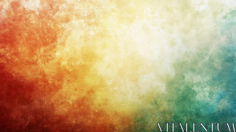 Warm spectrum gradient texture with mottled painterly grain.