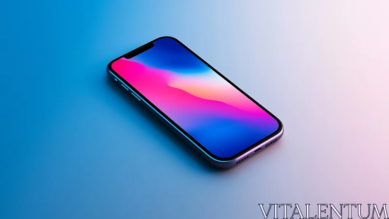 Modern Phone Glows with Vibrant Gradient Magic.
