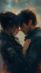 Digital Portrait Rendering: Intimate Proximity Study with Atmospheric Bokeh