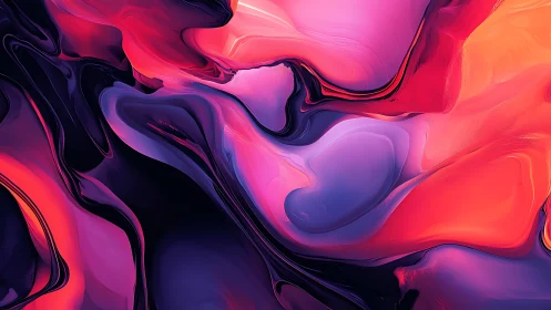 Molten neon tides swirl through liquid dusk and dawn light