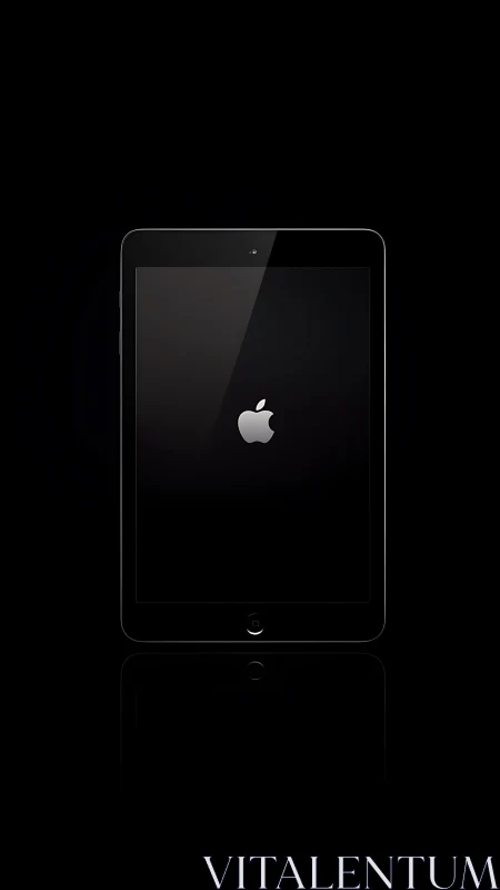iPad Booting with Apple Logo on Black Background