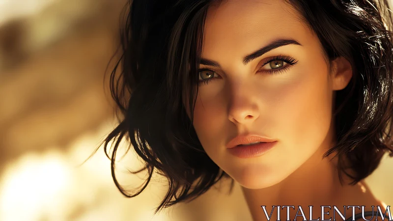 Sunlit portrait celebrates quiet strength and thoughtful beauty