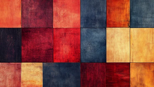 Patchwork heatmap of rustic color blocks in quiet revolt.