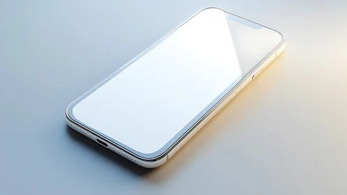 Contemporary Smartphone with Curved Display and Minimal Design Aesthetics.