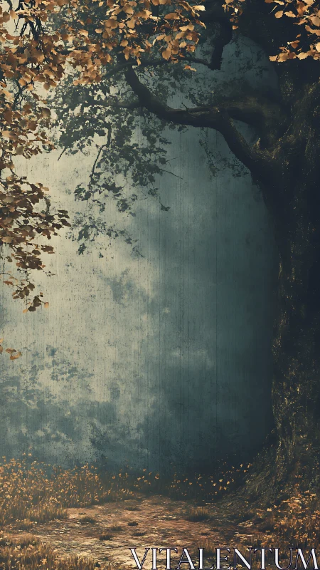 Volumetric atmospheric perspective with occluded foreground trees and vanishing depth gradient