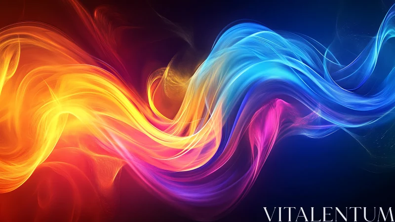 Chromatic Flow: Where Fire Dances with Electric Dreams.