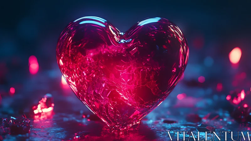 A glowing crystal heart radiates love and wonder.