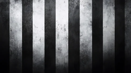 Grunge metal stripes form stark monochrome vertical pattern