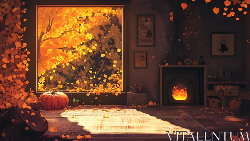 Autumn's Cozy Inferno Dances Through Intimate Sanctuary Space