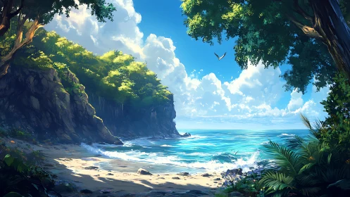 Secluded Tropical Cove Reveals Stunning Coastal Paradise Beach