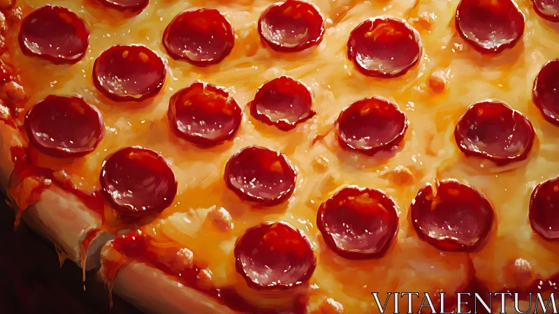Golden pepperoni pizza invites slices of gooey comfort tonight