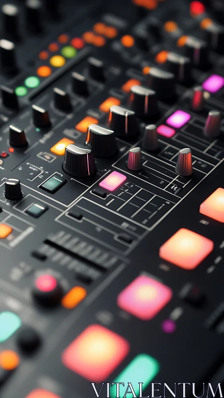 Glowing mixer board invites playful hands-on music making