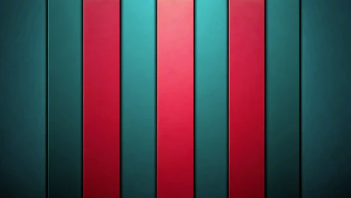 Bold teal and red stripes creating a cozy modern rhythm.