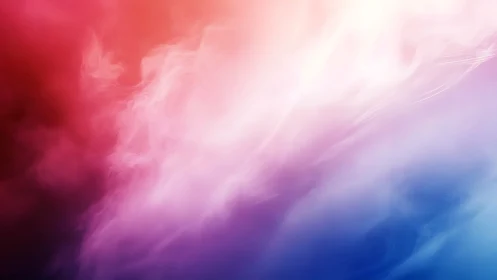 Soft pastel clouds drift in a dreamy pink and blue sky