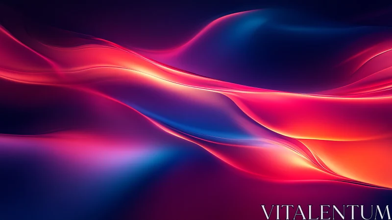 Luminous neon waves flow across a deep cosmic gradient