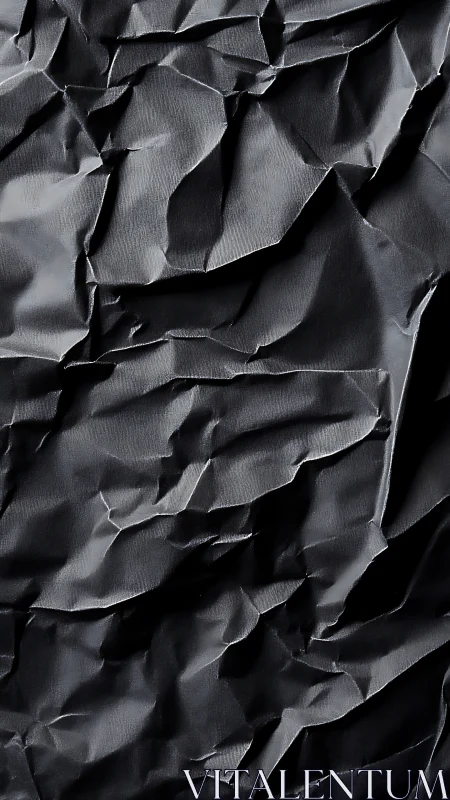 Wrinkled midnight folds quietly sculpt a shadowed terrain