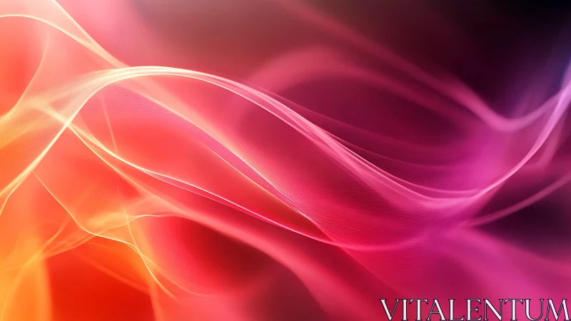 Radiant neon waves flow across a soft abstract gradient