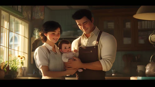 Warmth Blooms: A Family's Kitchen Sanctuary