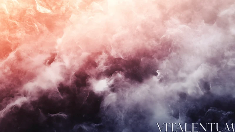 Billowing pastel clouds drift through glowing twilight sky.