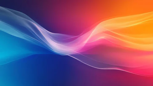 Radiant gradient waves flow across vibrant dual-color field.