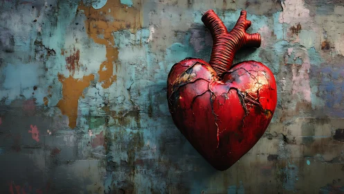 The Anatomical Heart's Weathered Pulse Through Time.
