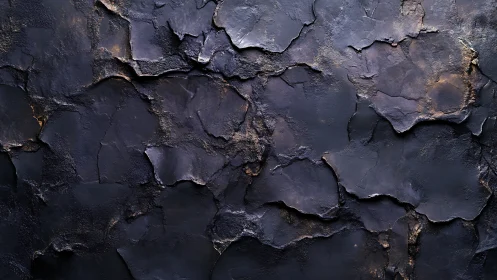 Textured charcoal wall surface with layered cracked relief detail.