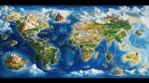 Story-soaked continents unfurl as a whimsical adventure atlas