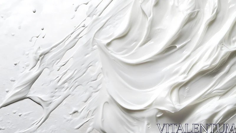 Smooth abstract white paint texture with creamy brush strokes.