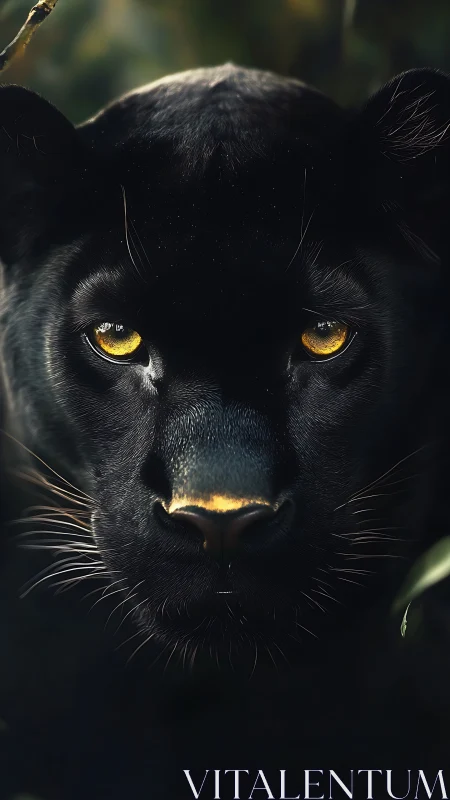 Black Panther's Golden Gaze.