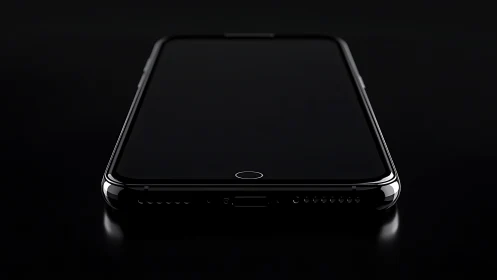 Premium Smartphone Display Against Dark Background