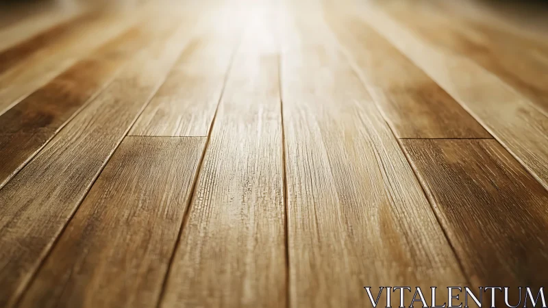 Wood plank floor surface shows close textured perspective