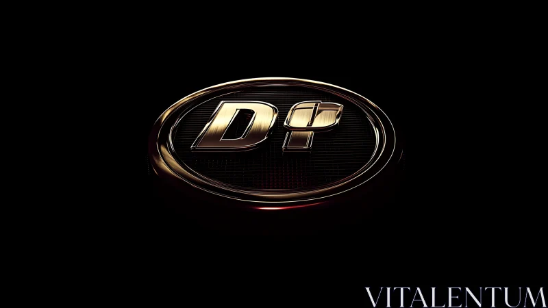 Midnight chrome emblem glows with bold metallic mystique.