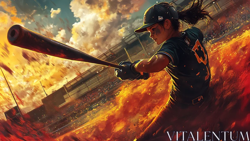 Sunfire slugger whipping molten dust across the diamond.