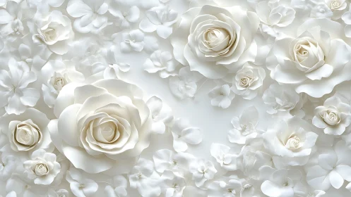 Elegant White Blooms Create a Garden of Timeless Romance.